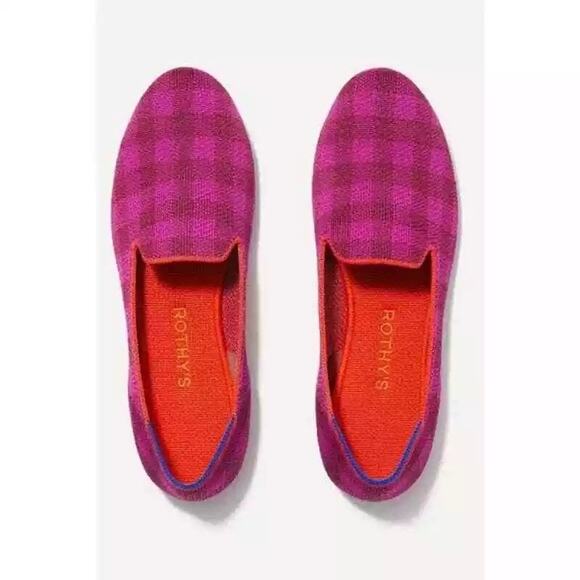 Rothy´s The Cherry Gingham Slip On Ballet Flat...